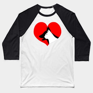 heart and animal Baseball T-Shirt